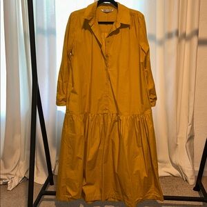 Zara mustard midi size M